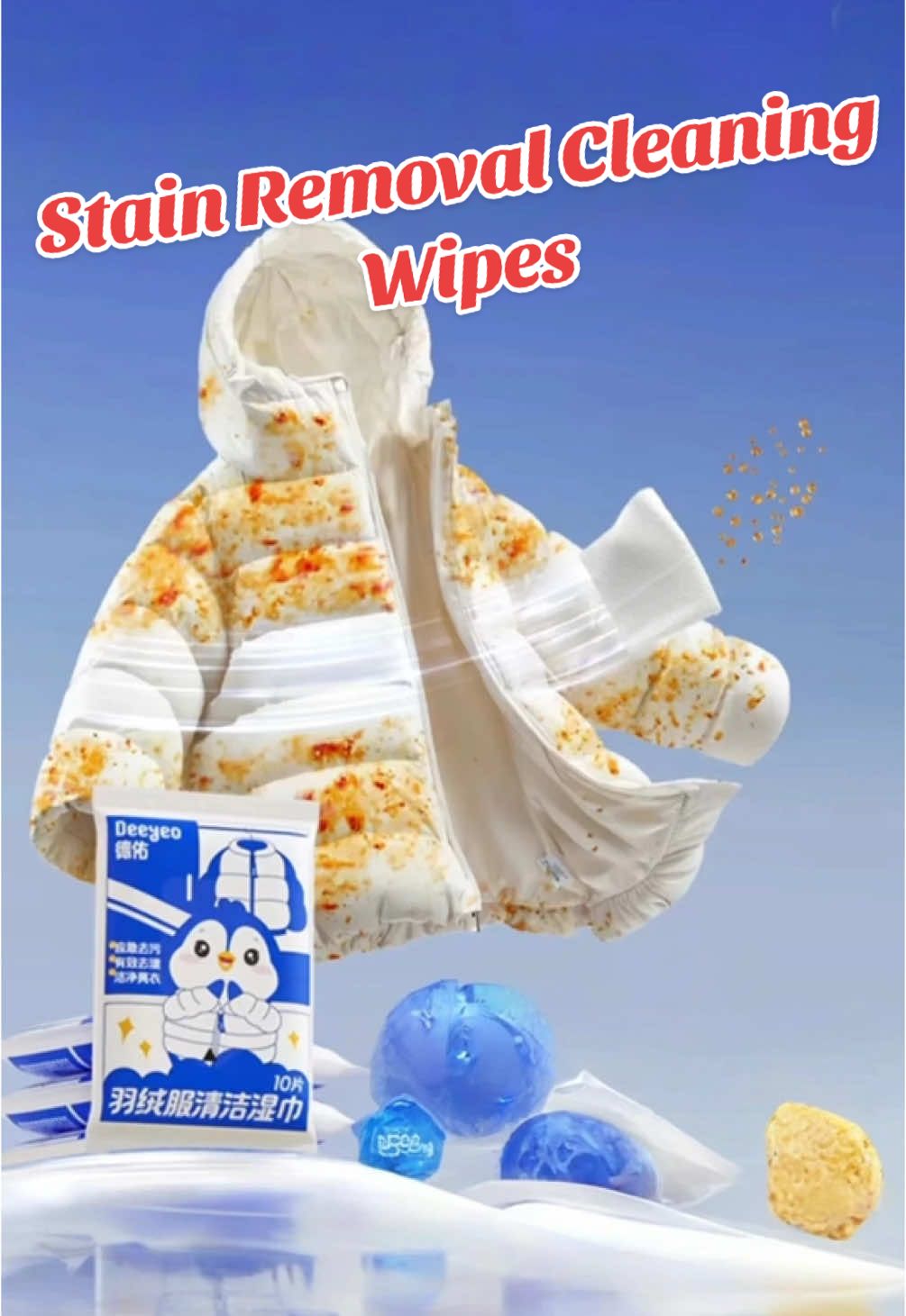 Buy directly from us as your trusted Chinese supplier, offering unbeatable prices and fast shipping!   Tackle stains effortlessly with these No-Wash Stain Removal Cleaning Wipes!Perfect for delicate fabrics like down jackets, wool coats, and everyday clothing, these wipes deliver powerful dry-cleaning results without water or laundry. The advanced formula lifts dirt, grease, food spills, and makeup stains instantly, preserving fabric quality and saving time.   Ideal for travel, outdoor adventures, or quick home use, these portable wipes are gentle yet effective, preventing damage from harsh scrubbing or machine washing. Simply wipe, let dry, and enjoy spotless garments! A must-have for busy parents, commuters, and anyone seeking a convenient alternative to traditional laundry.   Order now for fast delivery to the USA, Canada, Europe, South America, and the Middle East. Custom packaging available for bulk orders!   #LaundryHacks #StainRemoval #TravelEssentials #ClothingCare #EcoFriendlyCleaning #HomeDryClean #LearnOnTikTok #TikTokMadeMeBuyIt   #fyp #viral #trending #amazonfinds #shopifystore #dropshipping #giftideas #buyfromchina #bulkpurchasing   #NoWashWipes #DownJacketCare #StainFighter #OnTheGoCleaning #FabricProtection #BusyLifestyle #SmartSolutions #UnboxingViral #HomeEssentials #SocialMediaFinds #EcoCleaningTrend  