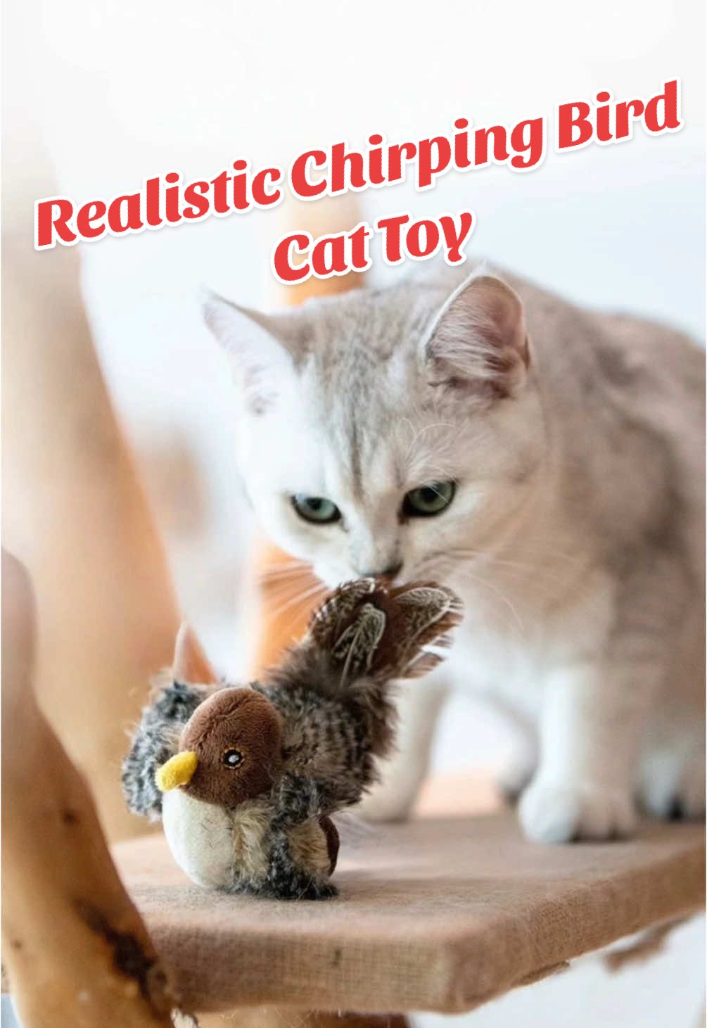 Buy directly from us as your trusted Chinese supplier, offering unbeatable prices and fast shipping!   Ignite your cat’s hunting instincts with Realistic Chirping Bird Cat Toy!This interactive wand features lifelike bird chirps and fluttering feathers that mimic prey, keeping your feline friend engaged for hours. Perfect for solo play or bonding sessions, the unpredictable movements and lightweight design ensure even the laziest cats leap, pounce, and stay active.   Crafted with durable, non-toxic materials, this toy is safe for kittens and adult cats. The detachable feather attachment and ergonomic wand make playtime easy and mess-free. Whether you’re working or relaxing, let this toy turn boredom into an exciting bird-chasing adventure!   Order now for quick delivery in USA. #CatToys #InteractivePlay #BirdChirps #KittenFun #PetEssentials #FeatherToy #PetLovers #PlaytimeMagic #CatLife #SoloPlay #PetGadgets #DurableDesign #SafeForCats #ViralPets #AmazonFinds #ShopifyStore #Dropshipping #TrendingProducts #PetGifts #AffordablePetGear #InstaCats #TikTokPets #HappyCats #NoBoredom #NaturalInstincts #WholesaleToys #PetSafety #OrderNow #FelineFun #BirdLovers  
