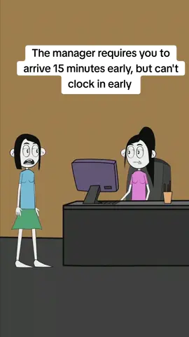 The Manager requires you to arrive 15 minutes early, but you can't clock in early #manager #managersbelike #corporatelife #corporatelife #worklife #work #usa_tiktok #officelife #officehumor 