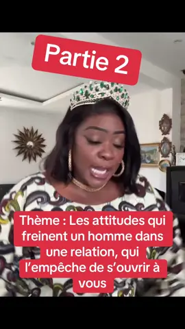 Partie 2: Thème : Les attitudes qui freinent un homme dans une relation, qui l’empêche de s’ouvrir à vous.  @TopVidéos de Coach HamondChic #coachhamondchic #hamondchiccoachcaviar 