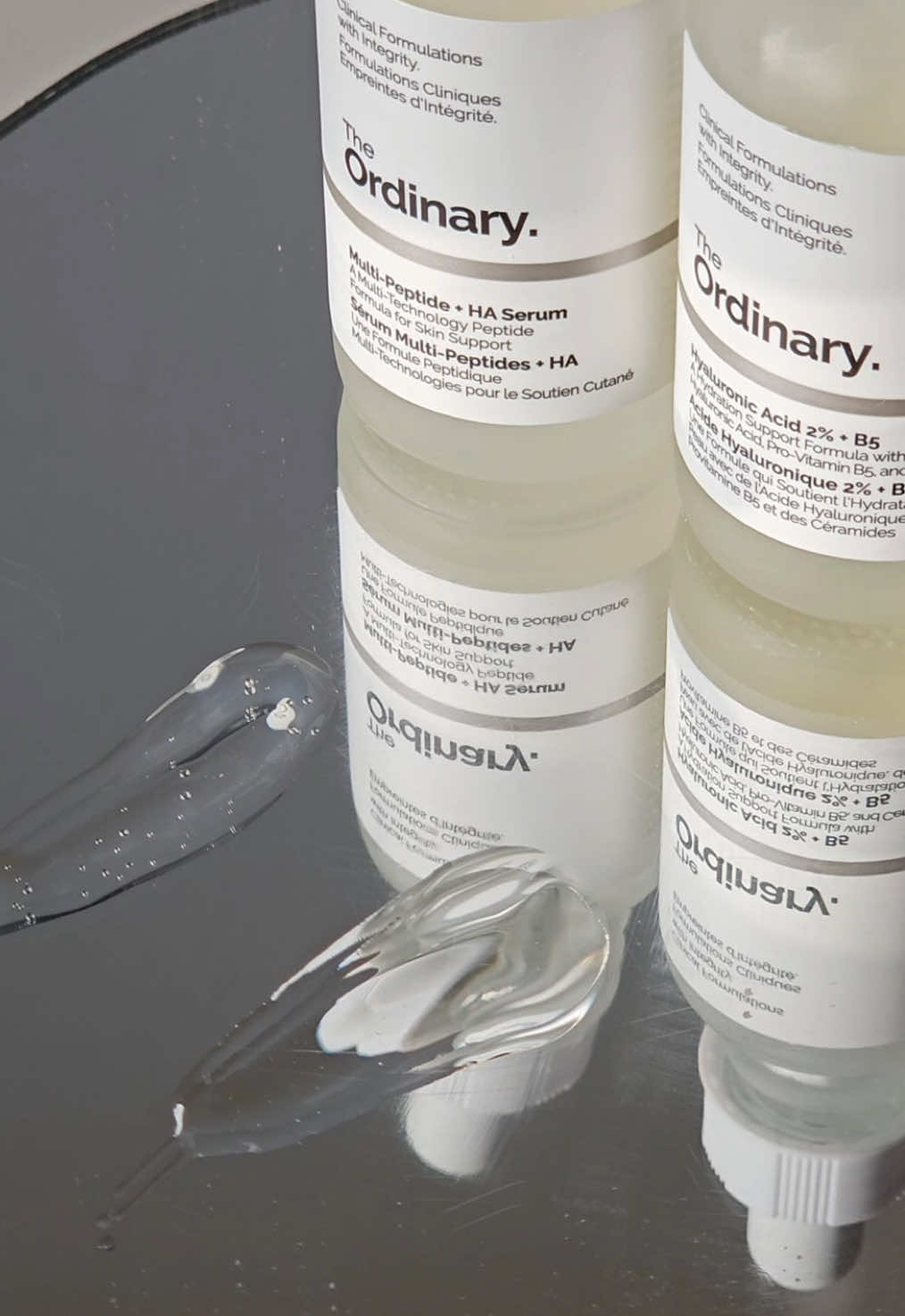 us casually dropping the secret for plump smooth skin 🙂‍↕️ #theordinary #hyaluronicacid #multipeptideserum #skincare 