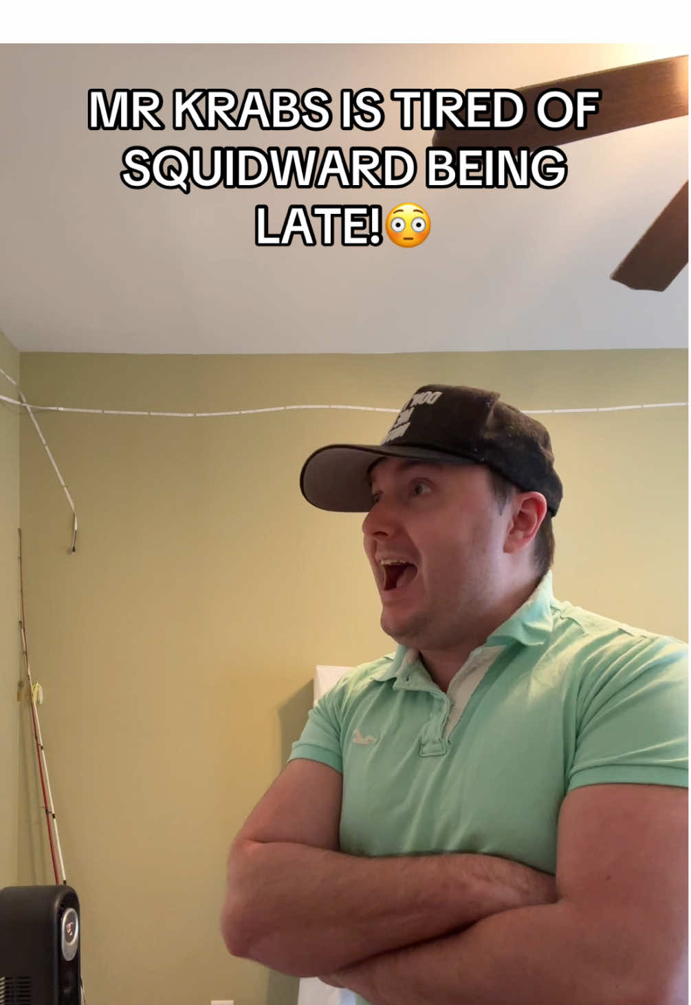 SPONGEBOB KNEW WHAT WAS ABOUT TO HAPPEN! #fyp #funny #squidward #mrkrabs #krustykrab #spongebob #disaster 