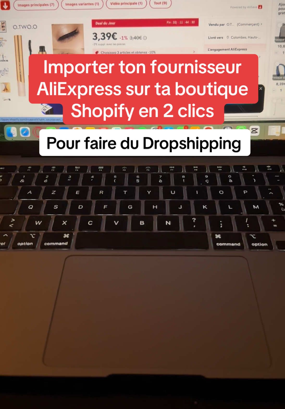 Importer ton fournisseur AliExpress sur Shopify pour faire du Dropshipping 🚀 #shopify #dropshipping #ecommerce #shopifytips #pourtoii 