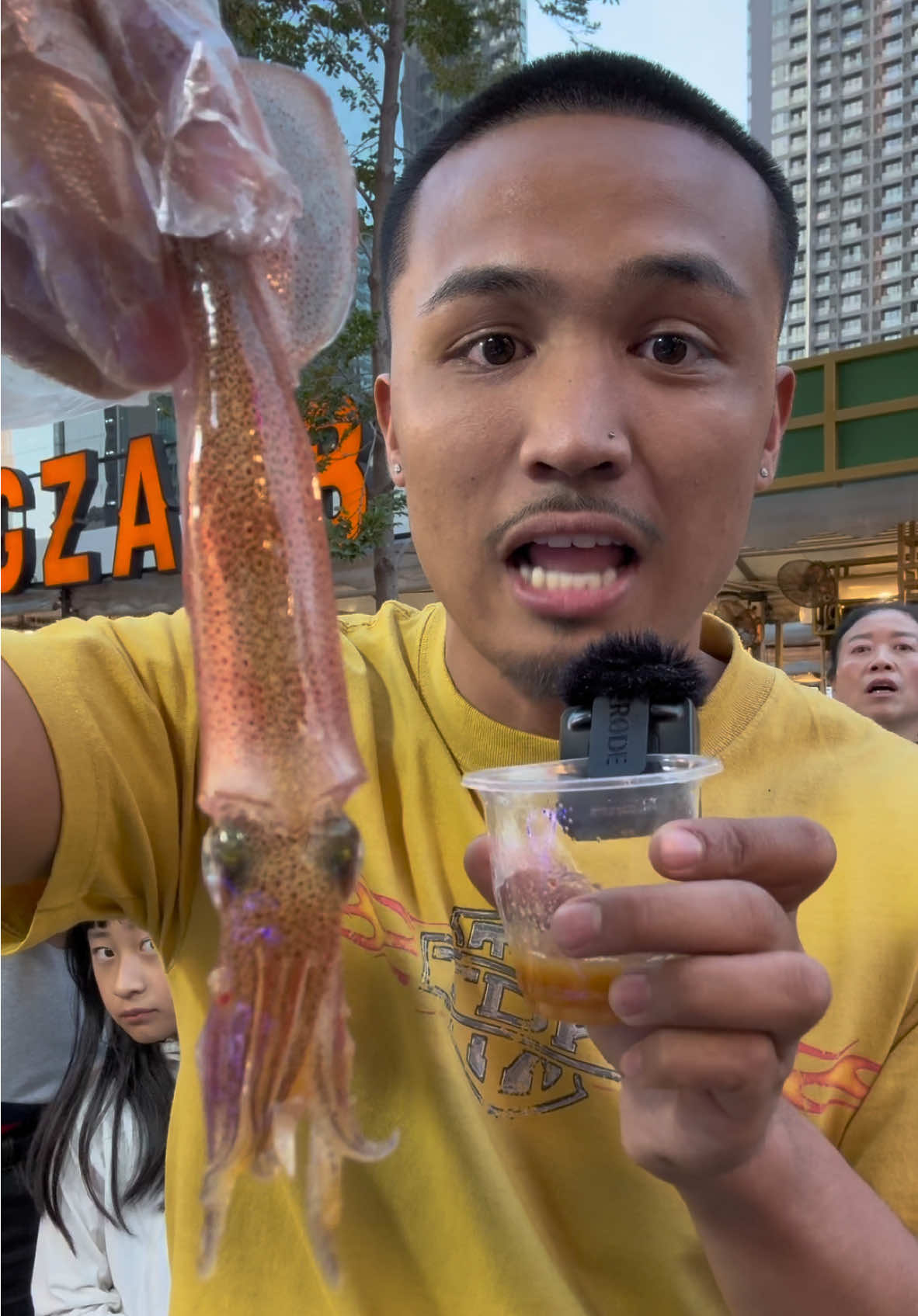 Does this hurt the squid?🦑 #fyp #foodasmr #Foodie #fypツ #foodtiktok #mukbang #seafood #foodreview #squid #foodchallenge 