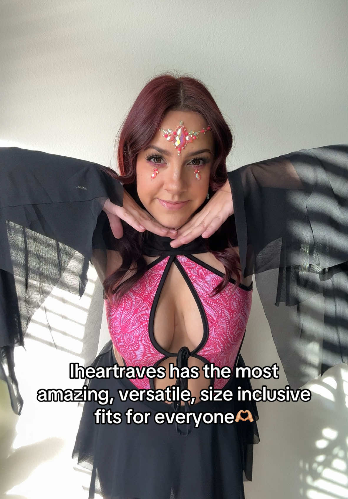 LOOK HOW CUTE THIS FIT IS!!! @iHeartRaves has the best, most versatile and size inclusive fits!! #iheartraves #rave #ravegirl #ravetok #edmtok #raveoutfit #raveoutfitideas #ravefit 