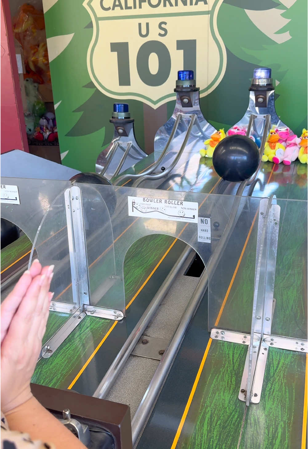 Is this game easy or hard? #bowlerroller #carnivalgames 