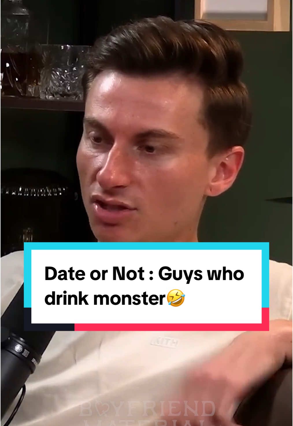Date or Not : Guys who drink monster🤣 #dating #relationships #trevorwallace #harryjowsey #funny 