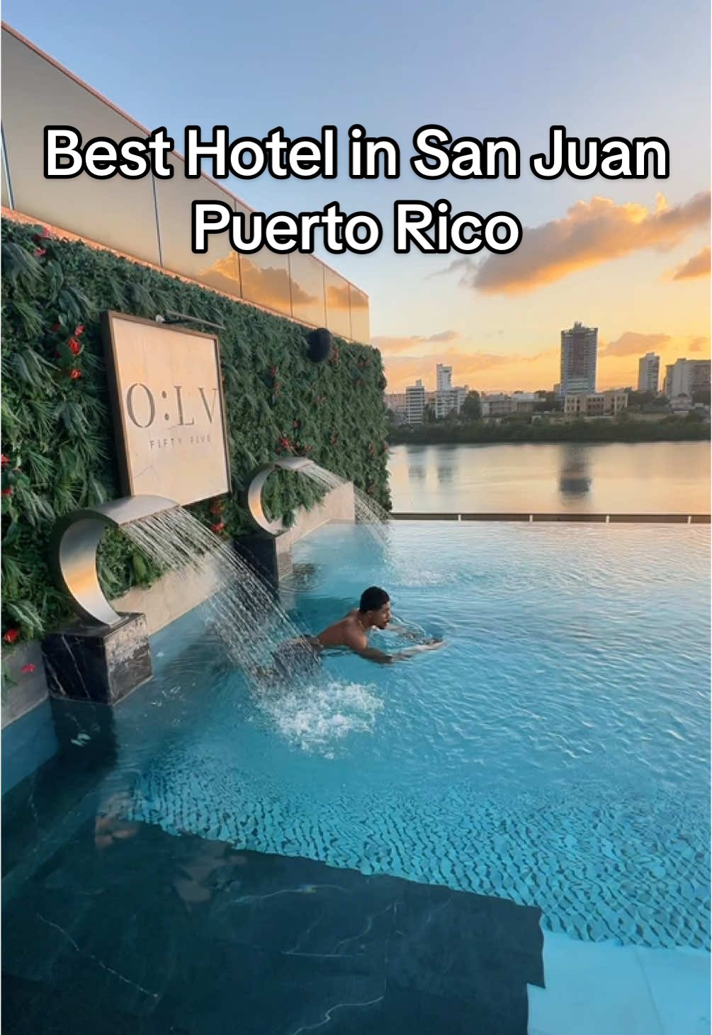 Best Adult Only Hotel in Puerto Rico 🇵🇷  📍O: LV Fifty Five, San Juan, Puerto Rico  Amazing rooftop pool, luxury rooms, and the perfect location walking distance to restaurants and beaches.  Would you stay at O: LV Fifty Five?  #hotel #puertorico #sanjuan #traveltiktok 