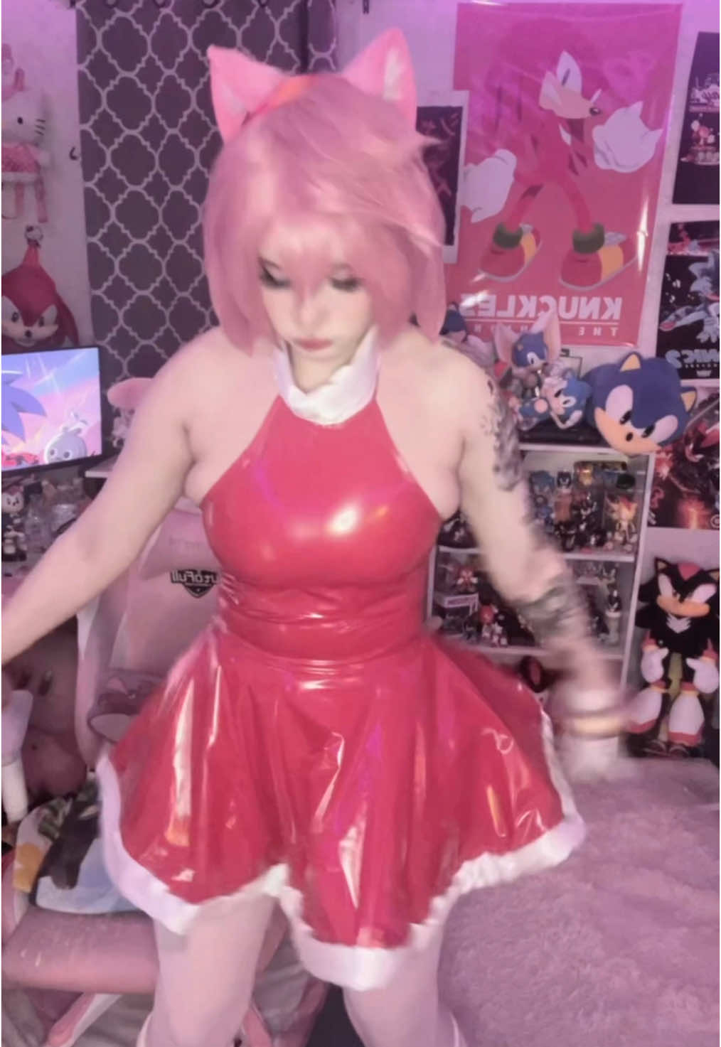Thanks for the love shown with Amy <3 #amyrose #amyrosecosplay #sonicthehedgehog #sonicthehedgehogcosplay #cosplay #sonicmovie3 #sonic 