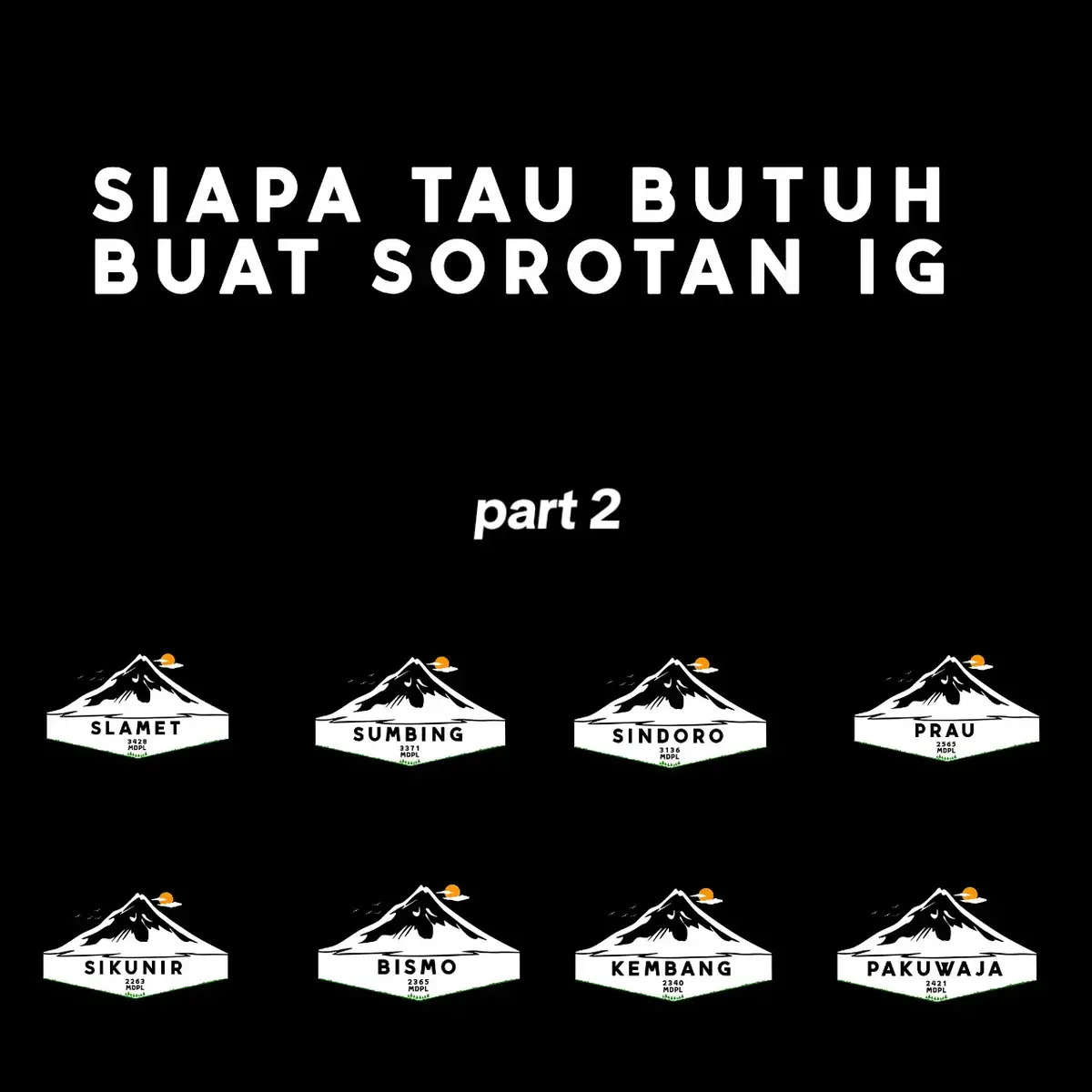 buat sorotan IG jadi lebih rapi #sorotan #news #icon #logo #instagram #fyp #pendakigunung #jawapride #pesonaindonesia 