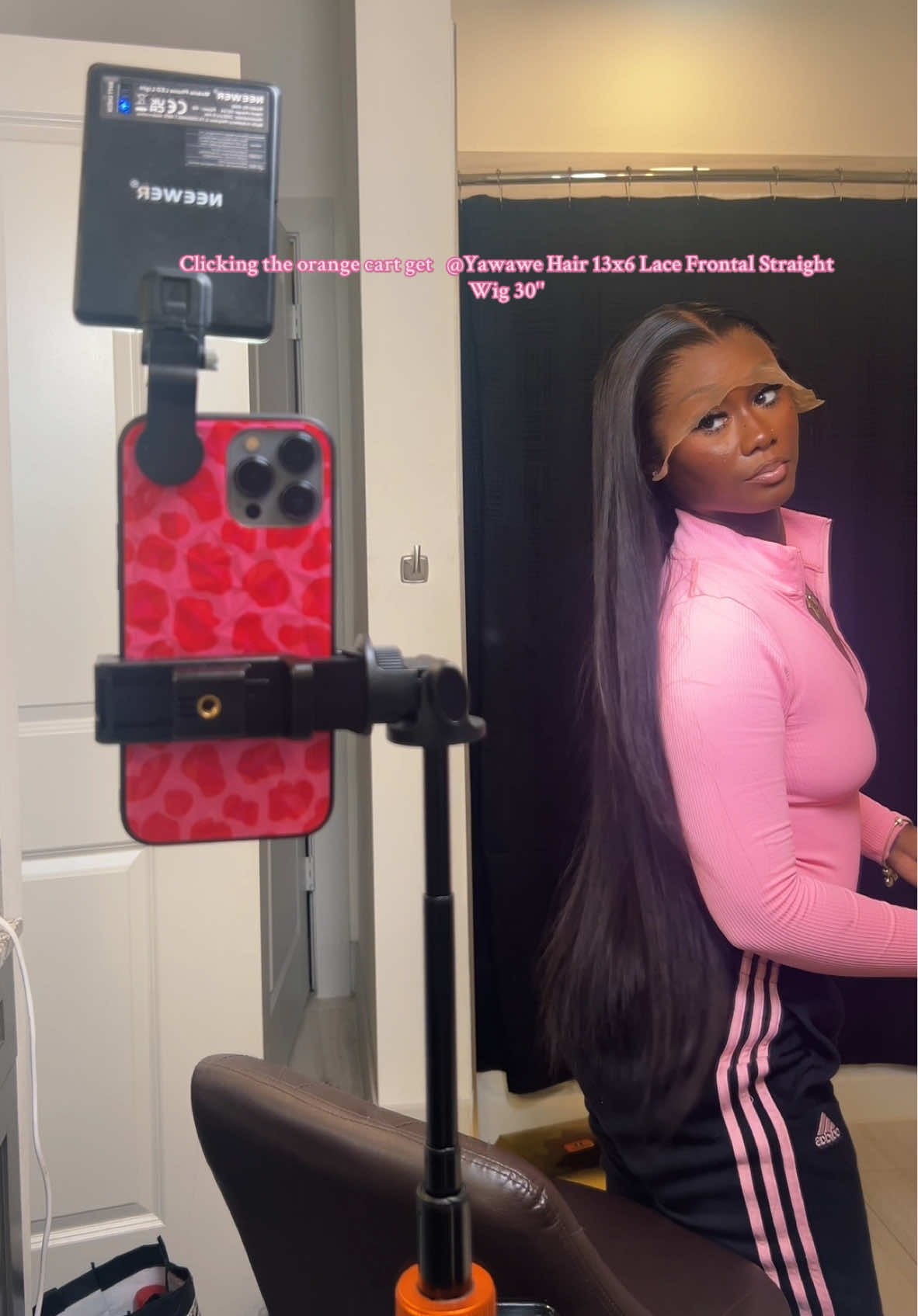 this hair was everything 😍😍😍 @Yawawe Hair 🔗🔗 in bio. i should’ve left the baby hairs off😭😭 the lace was lacinggg #fyp #wiginstall #viral #straighthair #wiginfluencer #yawawehair #wigreview #explore #darkskingirl #darkskinmakeup #darkskininfluencer #blackgirltiktok #TikTokShop #Tiktokshopwig #humanhairwigs 