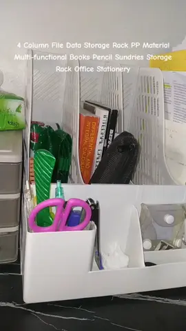4 Column File Data Storage Rack PP Material Multi-functional Books Pencil Sundries Storage Rack Office Stationery #4columnfileorganizer #fileorganizer #fileorganizerdocuments #fileorganizertiktokshop #4columnfiledatarack #4columnfileorganizerwithpenorganizer #fileorganizerfordocuments 