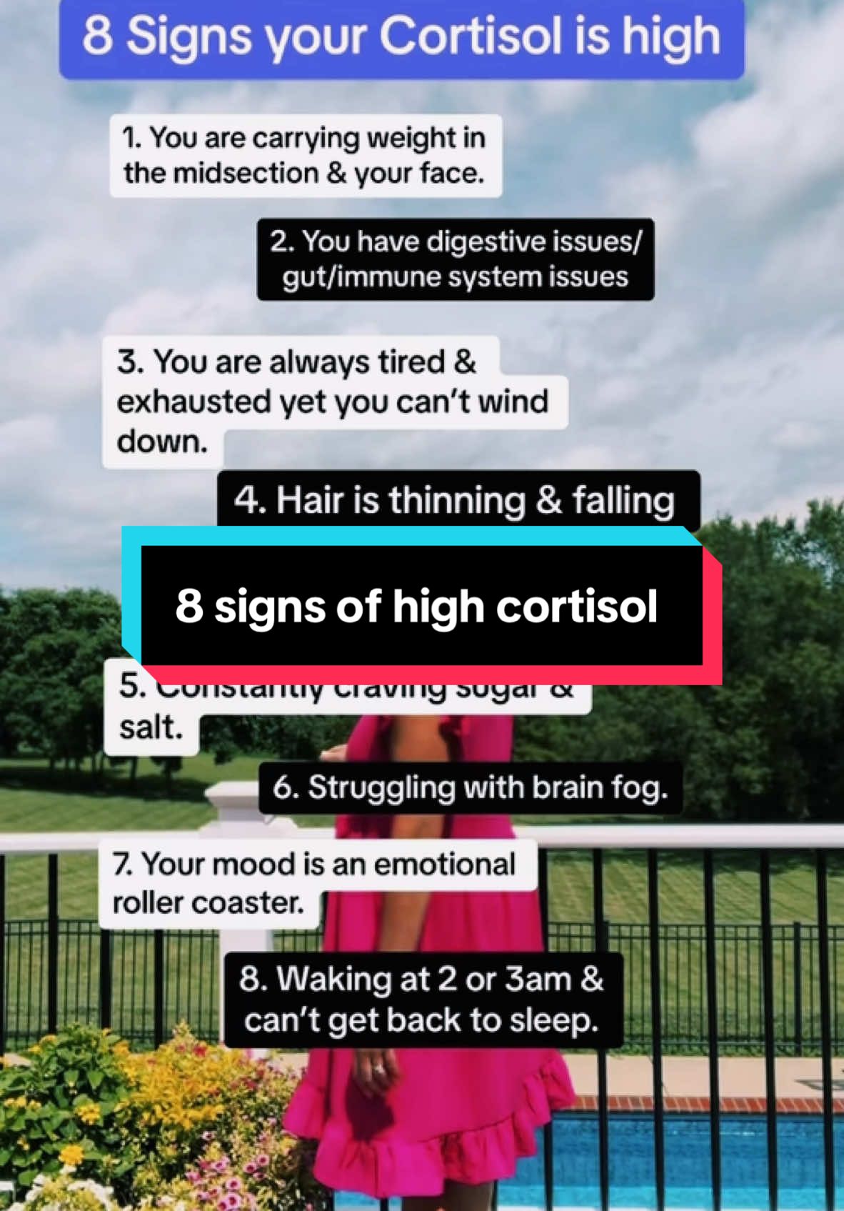 This was me and I fixed it.  I can help you too.  #symptomsofhighcortisol #cortisolimbalance #cortisolbelly #probioticsforstress #stressresilience #lowermycortisol #brainfog