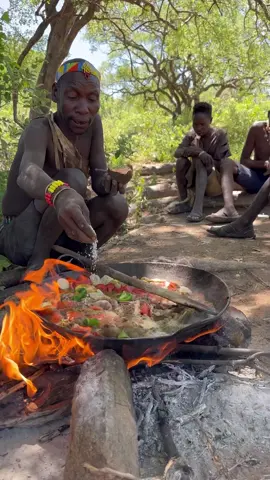 Hadzabe tribe bushmen traditional lifestyle in the forest #hadzabe