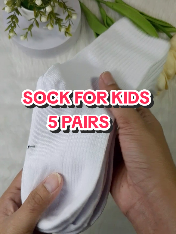 Socks for kids 5 pairs #kidsocks #socksforkids #whitesocks #schoolsocks #fyppp 