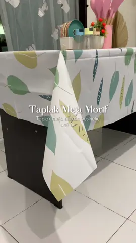 Taplak meja motif buah 🤩✨ taplak meja aesthetic yang anti air, harganya murah bgt tp kualitasnya ngga murhan, buruan deh klik keranjang kuning 🤩✨‼️‼️ #foryou #taplakmejaantiair #taplakmeja #wibgajian 