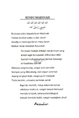 #rindumadinah#habibbidinasegaf #azzahirmania #allahummashollialasayyidinamuhammad 