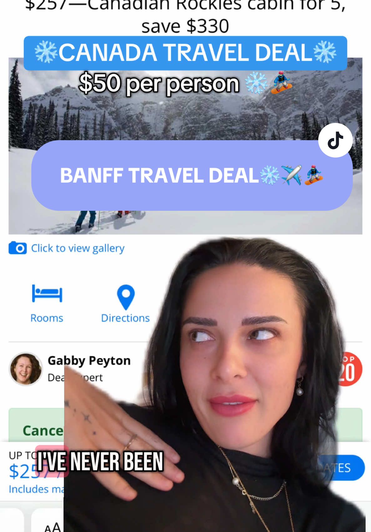 CANADA TRAVEL DEAL FOR MY SKI GIRLS ✈️❄️🏂 #traveltiktok #budgettravel #traveltok #traveldeal #traveldeals #traveldealplug #cheaptravel #banff #banffnationalpark #banffcanada #canadatravel #skitrip 