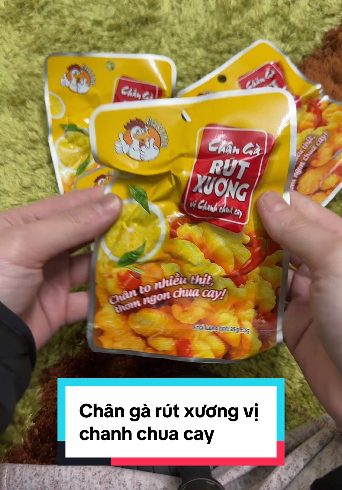 Chân gà rút xương Vị chanh chua cay: Ăn cũng ngon nha. Nên thử nhé ##changa##changarutxuong##cabuno##changacabuno