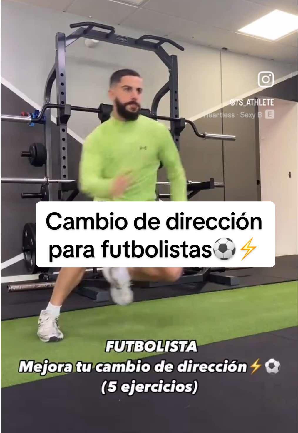 Ejercicios para la mejora del CAMBIO DE DIRECCIÓN para FUTBOLISTAS ⚽️⚡️ #futbol #futbolista #rendimientodeportivo #velocidad #entrenamientofuncional #gym #atleta 