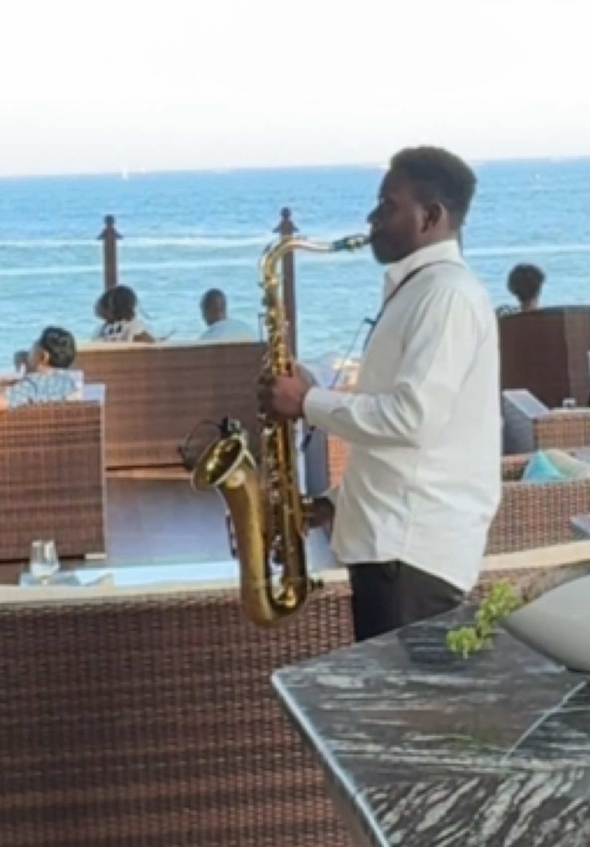 Soft music🎷as you enjoy the view of the ocean 🌊@Sarova_Hotels   Sarova Whitesands Hotel Mombasa . . . . . . #kenyansaxophonist #jimmysaxke #mombasasaxophonist #sarovawhitesandsbeachresort #sarovawhitesandsmombasa #mijikendatiktok #nairobitiktokers #kenyantrending🇰🇪 #mombasatiktokers #restaurantsaxophonist #mombasarestaurants #mombasahotels #nairobirestaurants 