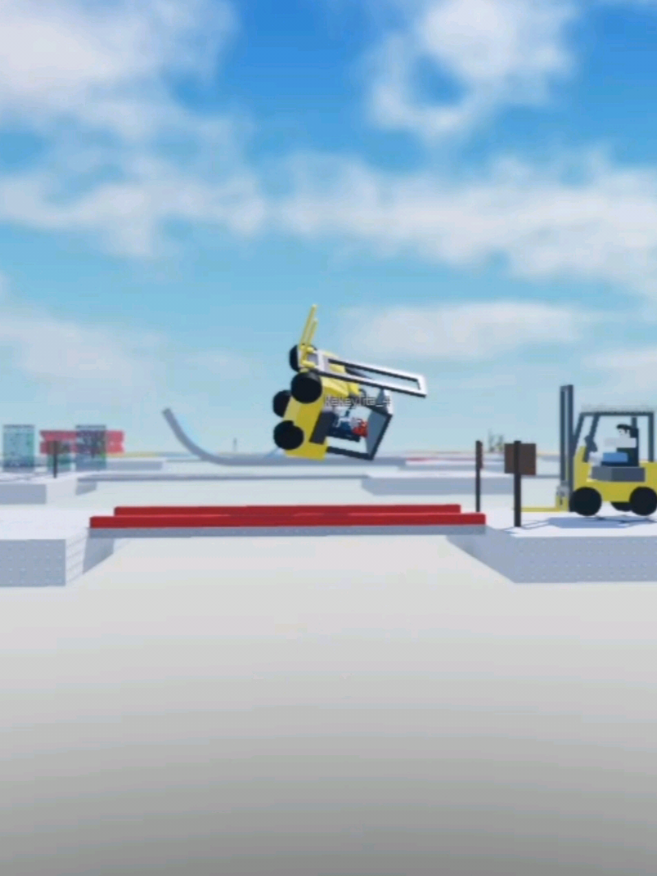 ROBLOX Obby Forklift 🐼🤣  #roblox #fun 