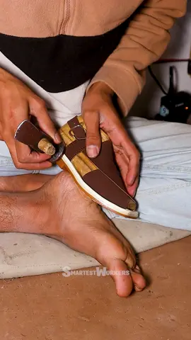 Making HANDMADE Peshawari Chappal | Handcrafted Captain Kids Chappal #HandcraftedChappal #LeatherSandal #ArtisanCraft #TraditionalFootwear #ChappalMaking #FootwearManufacturing #HandmadeLeather #SkilledCraftsmanship