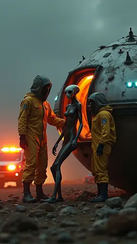 Another alien landed and will be held in Area 51 for further tests! Did you expect them to look like this? #UFOs #uaps #ufo #uap #aliens #alien #area51 