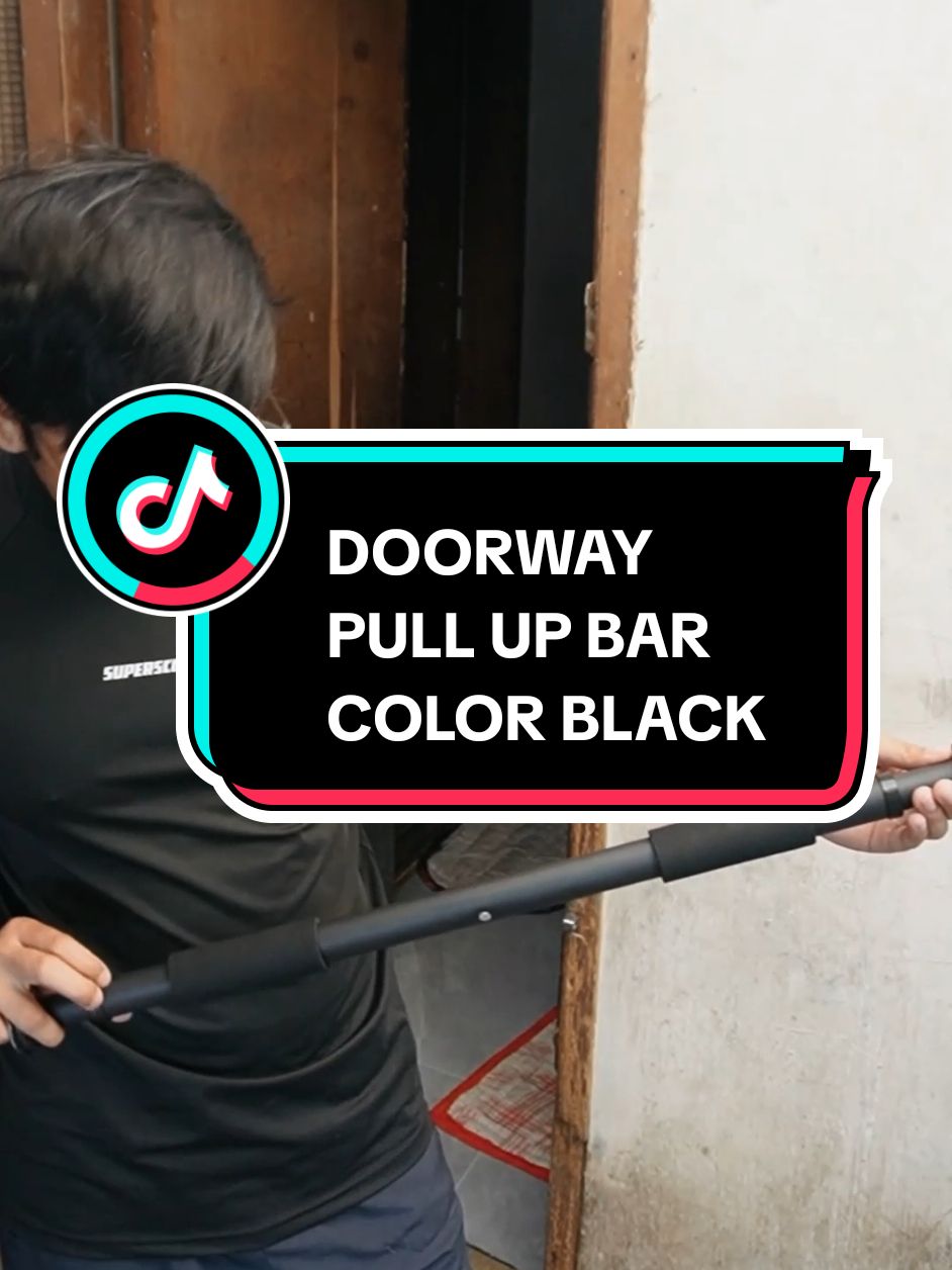 Available na ulit yung kulay black na doorway pull up bar (nung time na pinost ko 'to). Naubusan kasi nung nakaraan si seller, sana maabutan niyo yung stock nila kung sakali na kulay black na doorway pull up bar yung gusto mo. Pwede din naman yung original color ng pull up bar. Parehas ako meron e.