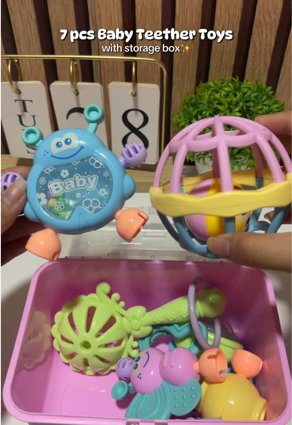 7pcs na with Storage Box pa😍❤️ #babytoys #baby #teether #babyteether #babytoy #fyp #babiesoftiktok #babytoy #6monthsold #babyproducts #rattletoys   @Babygoodies 
