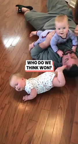 My money is on the baby 🤣 @arkbykomi #fyp #babywrestling #wrestling #babysoftiktok  Who do we think won?