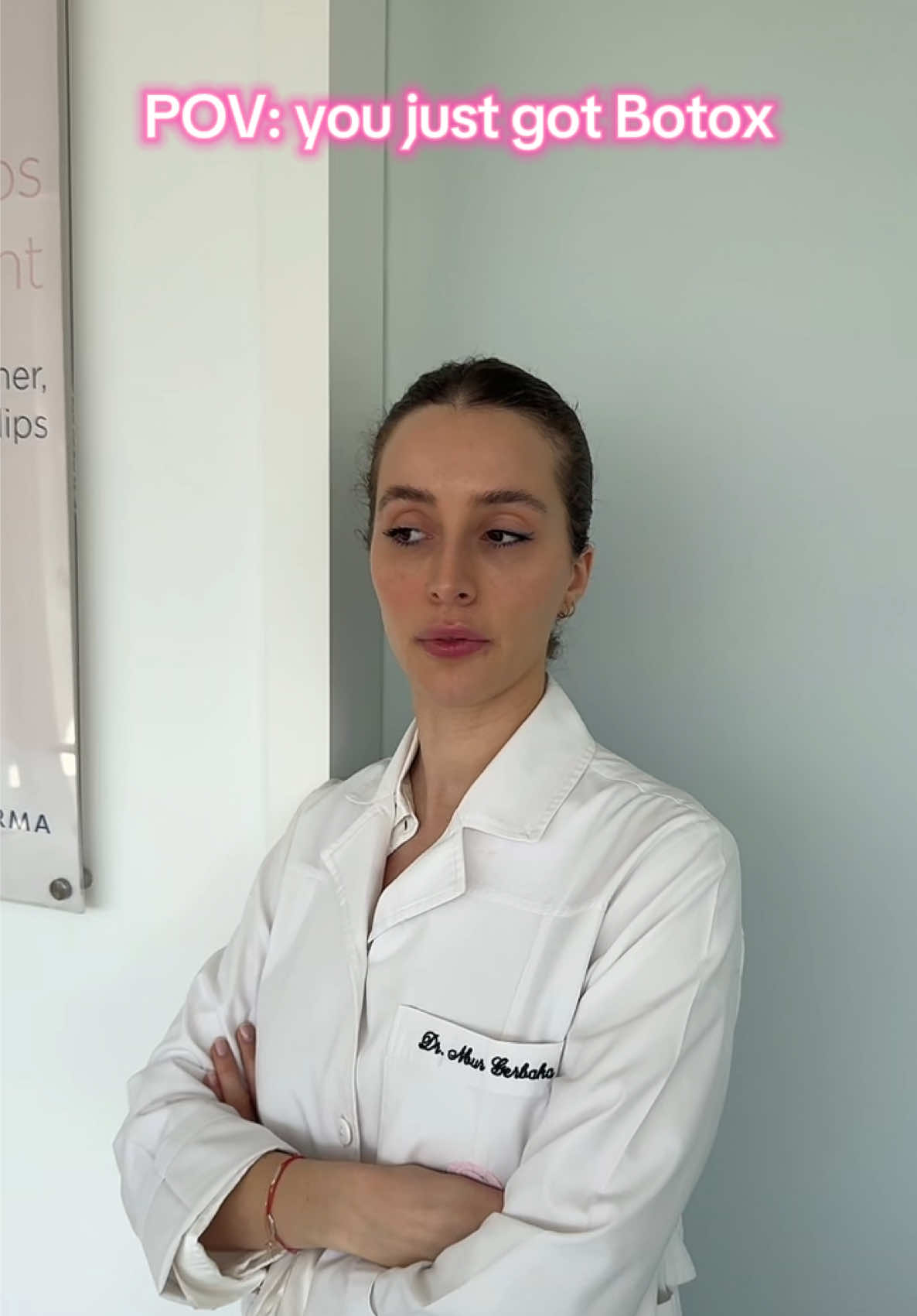 No bending forward and backward for 2 hours 😂 #drnour #humor #dermatologist #dermatology #dermdoc #doctor #dermtok #fyp #foryou #foryoupage #botox #injectables #officehumor