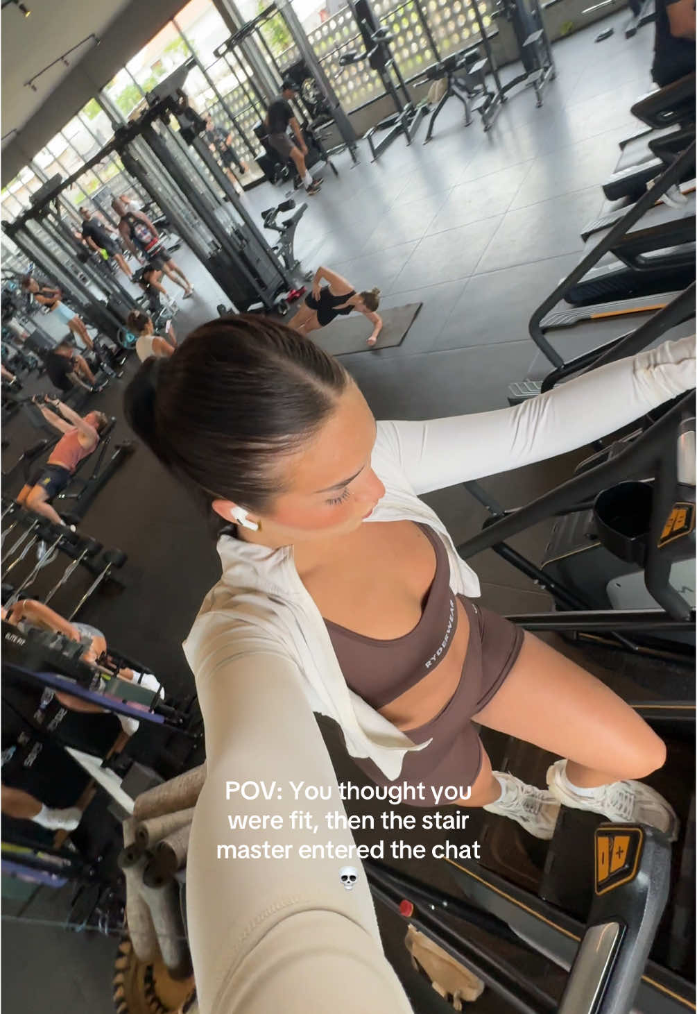 Slowly but surely turning into a stair master warrior #gymgirl #stairmaster #humbled #workout 