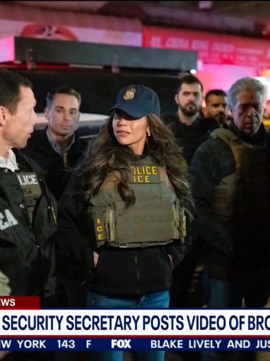 Secretary of Homeland Security Kristi Noem was in New York City and announced the arrest of an undocumented immigrant facing several charges. #fox5newyork #nyc #newyorkcity #migrants #immigration #kristinoem