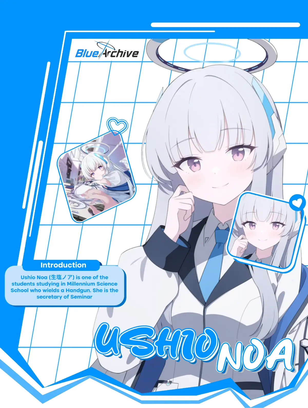 ib : Pinterest  #birucreator #shirasuazusa #ushionoa #gfxdesign 