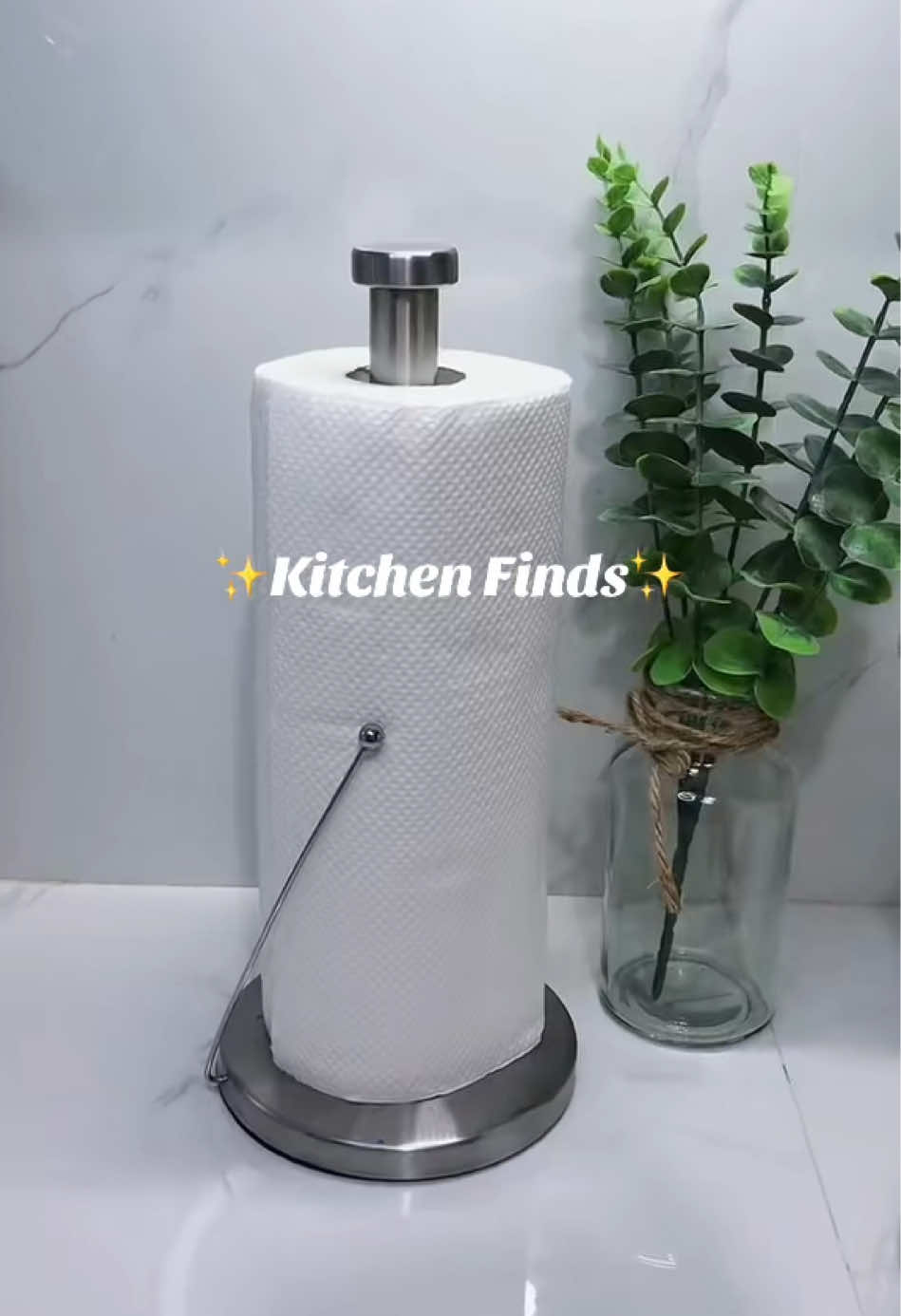 Stainless Steel Paper Towel Holder✨ #budolfinds #kitchen #musthaves 