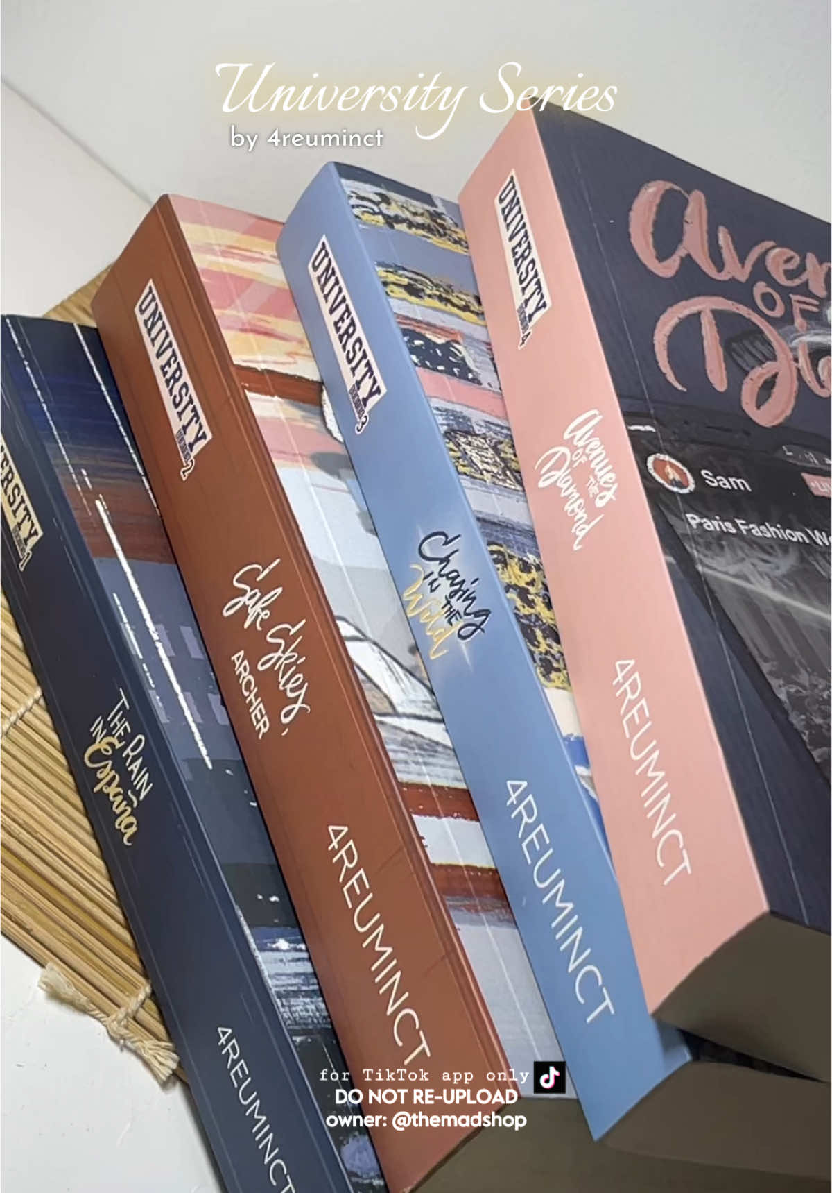 4/6 ☺️ 2 more stories/books to go to complete this University Series🏫 💕University Series by 4reminct💕 #wattpad #universityseries #books #BookTok #bookrecs #4reuminct #bookrecommendation #unboxing #trie #ssa #citw #aotd 