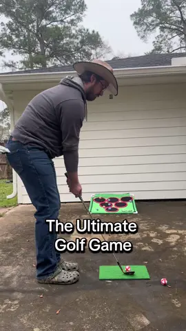Golf lovers will LOVE this! The perfect game for anyone in the family!  #golf #golfgame #pong #golfpong #golfpongchallenge #golfpongtrickshots #golftok 