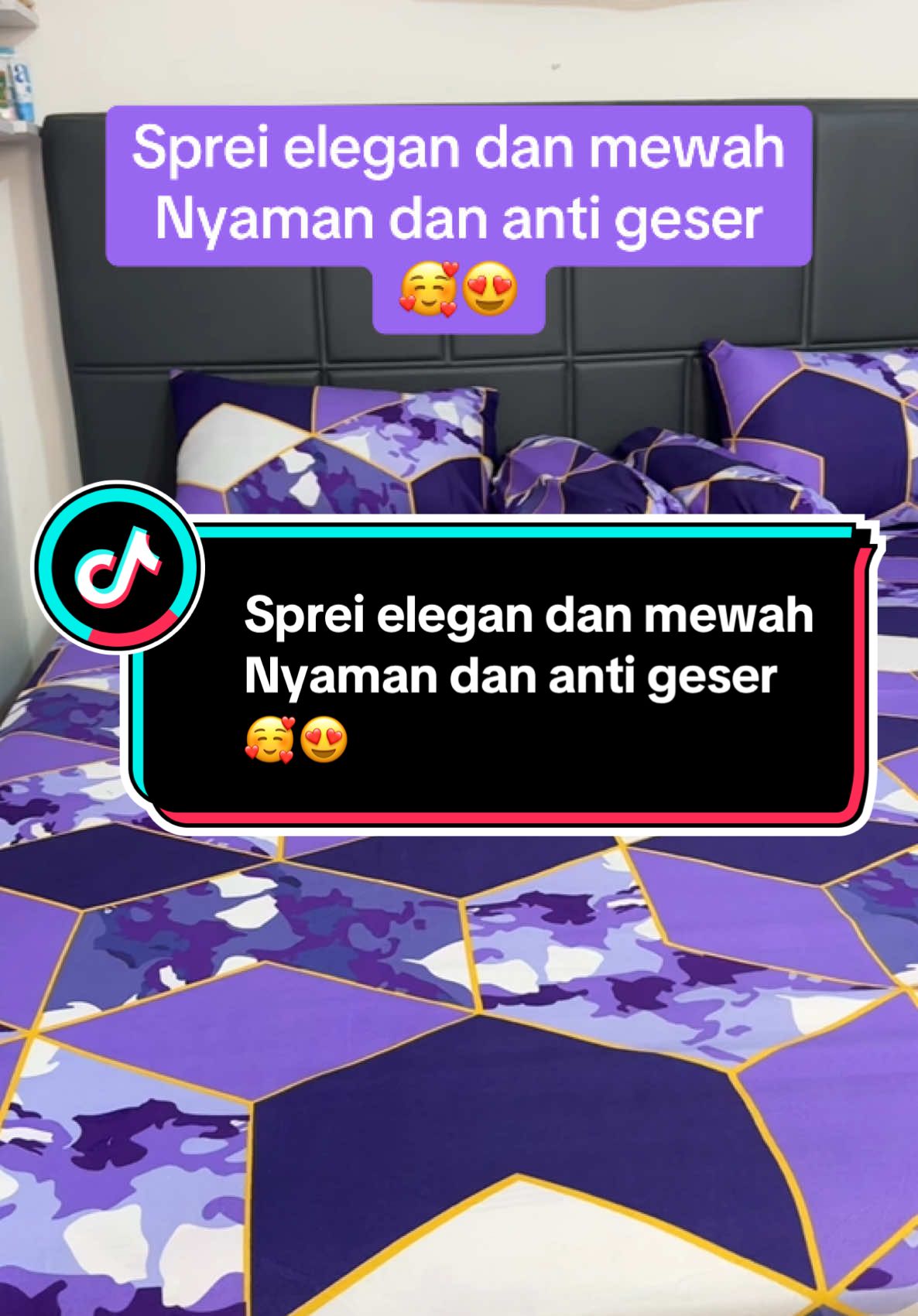 Sprei elegan dan mewah Nyaman dan anti geser 🥰😍#spreimurah #spreikatun #spreidoublekaret #seprei #sprei #spreicantik #spreiantigeser 