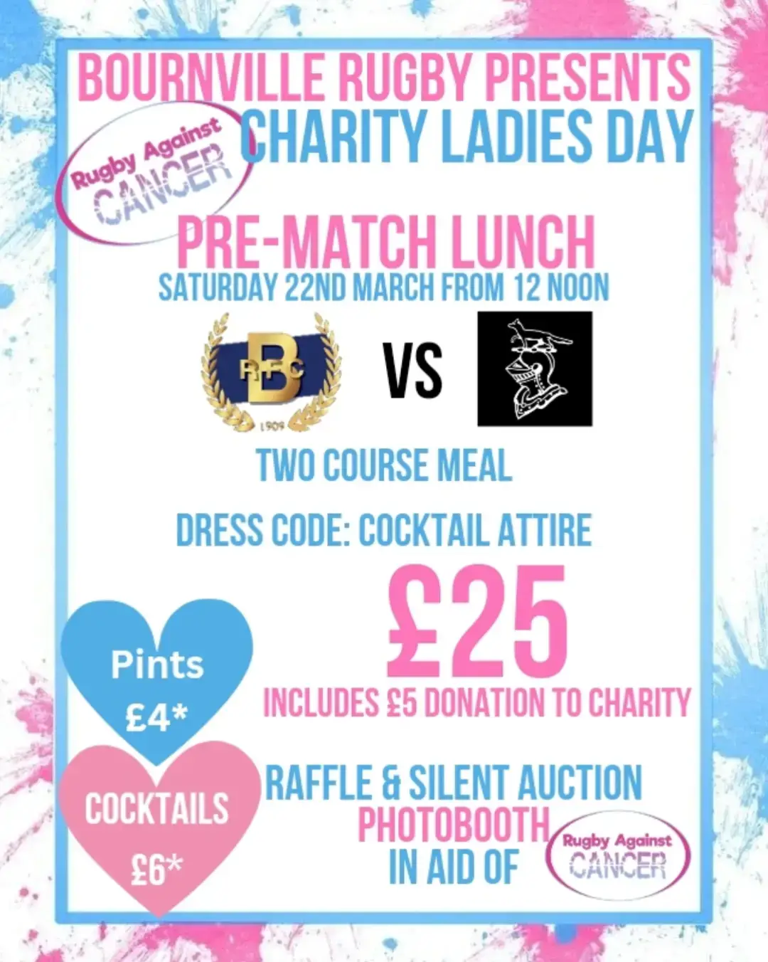 Tickets are on sale now!!! Grab your friends, Get your tickets and let's show cancer the finger the rugby way.