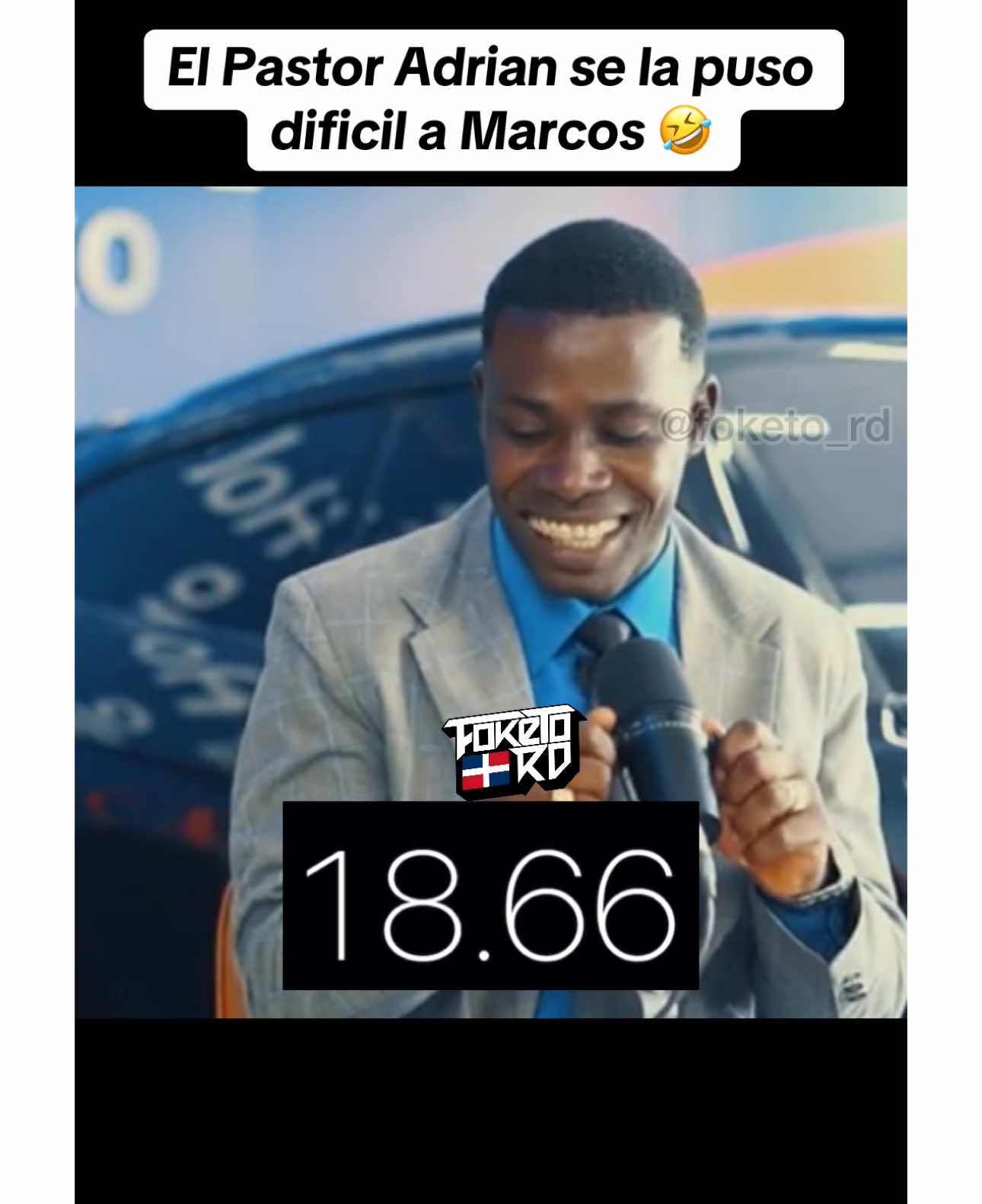 No pudo aguantar 20 segundos con la boca cerrada 🤣🤣🤣🤣. . . , . #Foketo_rd #viral #tik_tok #viralvideos #videovirales #viraltiktok #tiktok #video #Alofoke  #alofokemusic #djtopo #somostopopoint #fyp #parati #foryou #famous #Famoso #SantiagoMatias #alofokeradioshowtiktok #alofokeradioshow #Adrian #PastorAdrian #Marcos #Adrianymarcos 