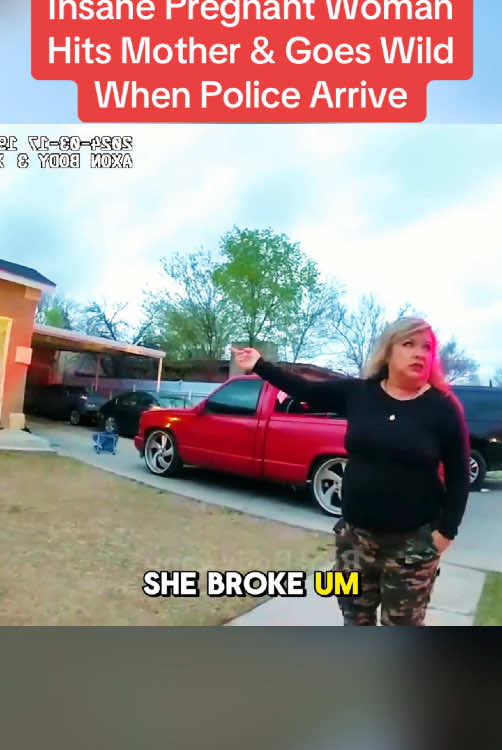 Insane Pregnant Woman Hits Mother & Goes Wild When Police Arrive