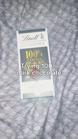 100% dark chocolate 🤮 #chocolate #darkchocolate #lindt #tastetest 