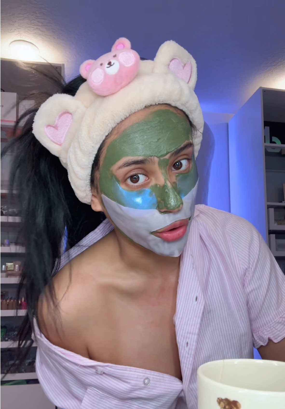 jk but my skin ACTUALLY looked 20x better than it usually does waking up ☀️ #DIY #routine #SelfCare #organize #cleaning