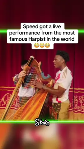Speed got a live performance from the most famous Harpist in the world 😳😳😳 #speed #ishowspeed #peru #fyp #peru🇵🇪 