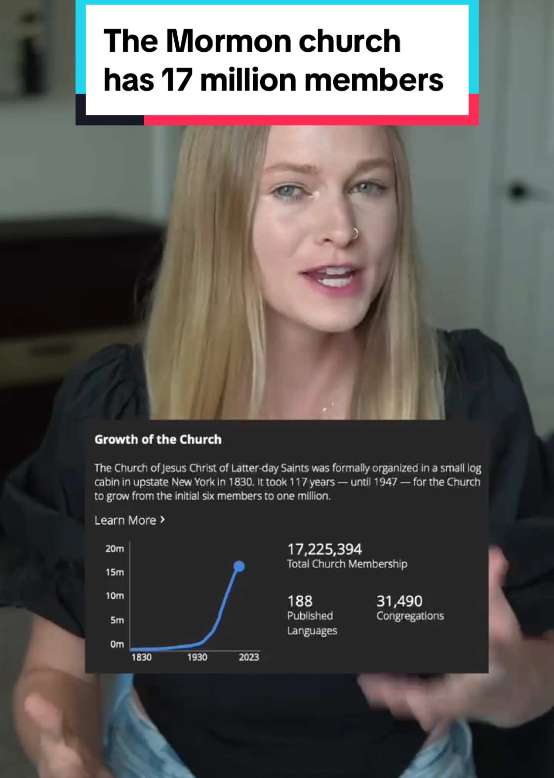 Only a small fraction of that attend regularly though. 🤔 #exmormon #lds #utah #mormon 