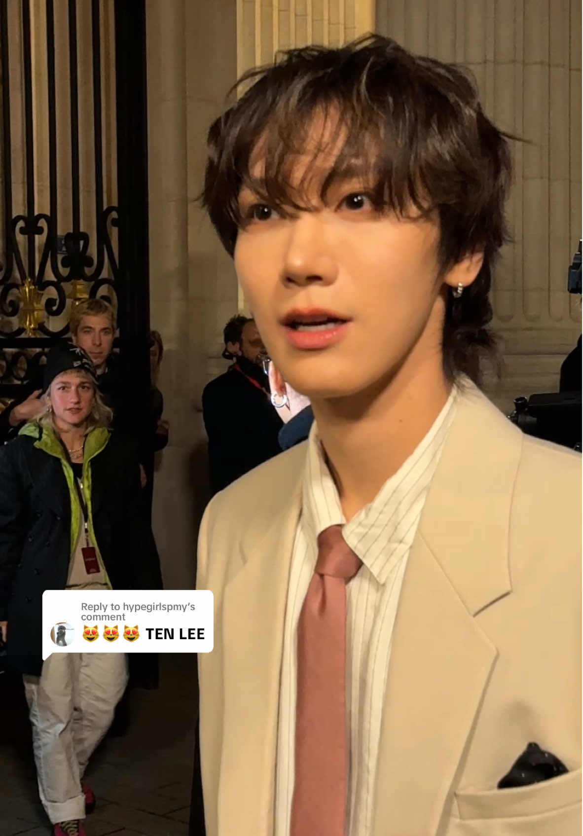 Replying to @hypegirlspmy Hey Ten 🥹 #DazedFashionTV #TenLee #TikTokFashion #Ten #PFW 