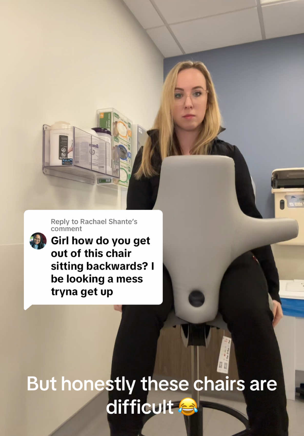 Replying to @Rachael Shante Honestly I still feel like I look like a hot mess half the time. But adjusting it in the thighs and height is what helps me the most. 🥲 #ultrasoundtech #sonographer #ultrasound #sonography 