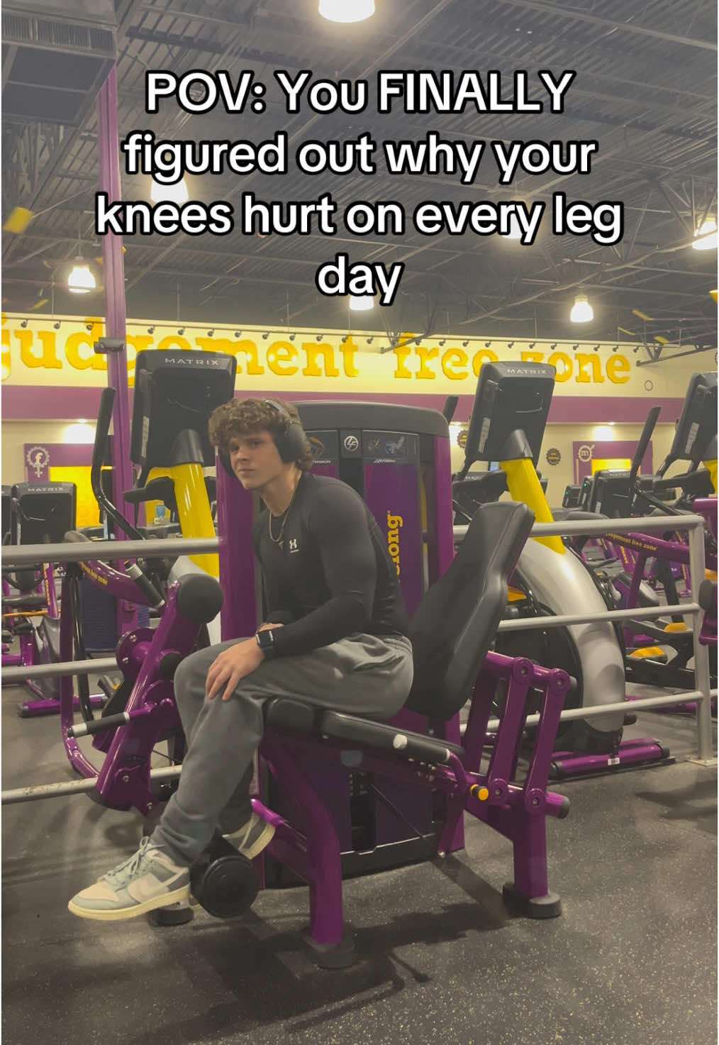 STOP MAKING THESE SIMPLE MISTAKES If you’re goal is to grow TREE TRUNKS for legs  And not have to suffer from KNEE pain in the process  Than it might be WORTH making a few adjustments  Everyone knows that the quad extension is a key part of BUILDING massive legs  But it’s also the CAUSE of a lot of injury’s as well When you are using these machine you want to make SURE you’re doing a few things  Firstly, make sure your knees FOLD flush over the edge of the seat  Next you want to make sure that the pad ISN’T too high or low on your legs. (I recommend right around the ankle) Lastly I RECOMMEND pointing your toes up while doing your reps Not only is this going to ACTIVATE the rectus femoris more… But it’s also going to build up the muscle and tissue around the knee making it STRONGER and decreasing the likelihood of injury or pain  Give it a try on your next leg day - - #fyp #foryou #gym #gymtips #legs #legday #knee #kneepain #quadextensions 