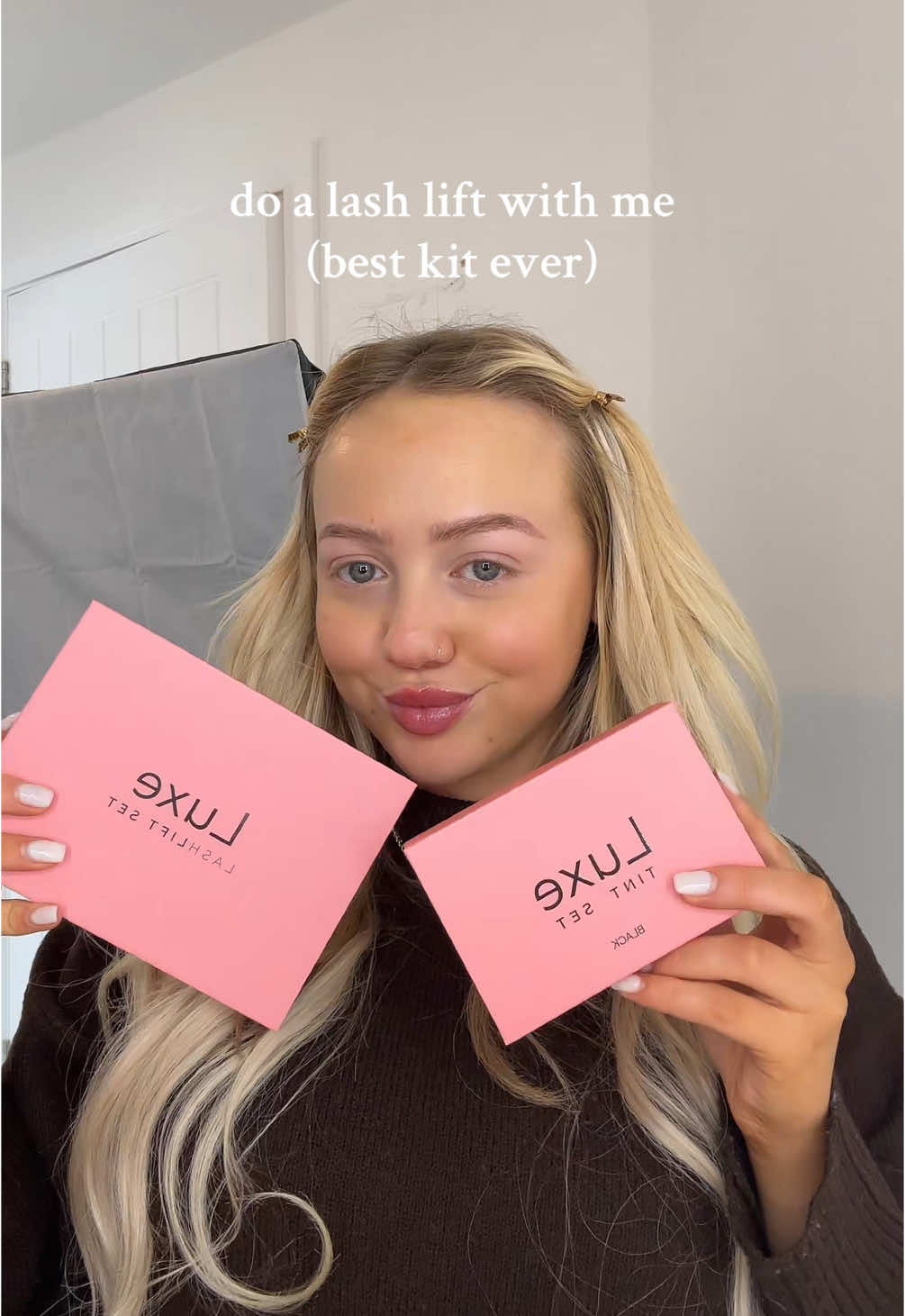 this kit is the ONLY one that has worked for me!! Lash lifts are in for 2025! @Luxecosmetics.official  #lashlift #lashes #lashtint #girls #foryou #eyelashes #lashkit #domylasheswithme 